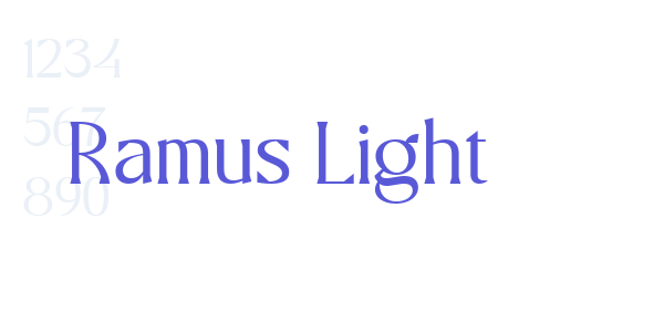 Ramus Light font