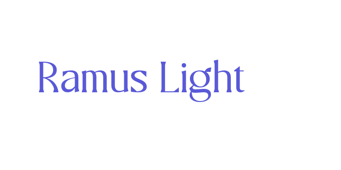 Ramus Light Font Download