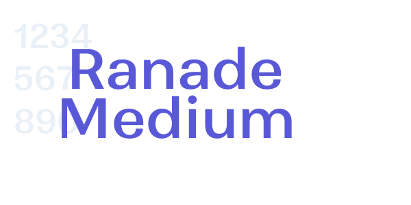 Ranade Medium font free