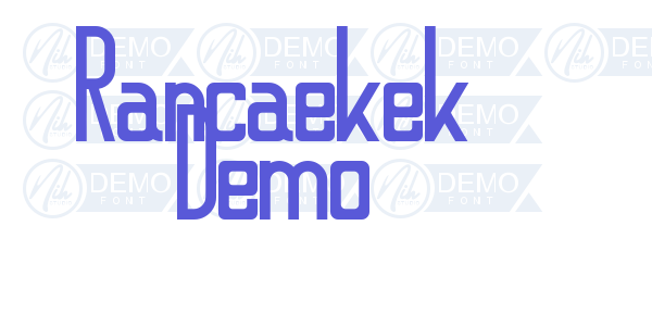 Rancaekek Demo font free