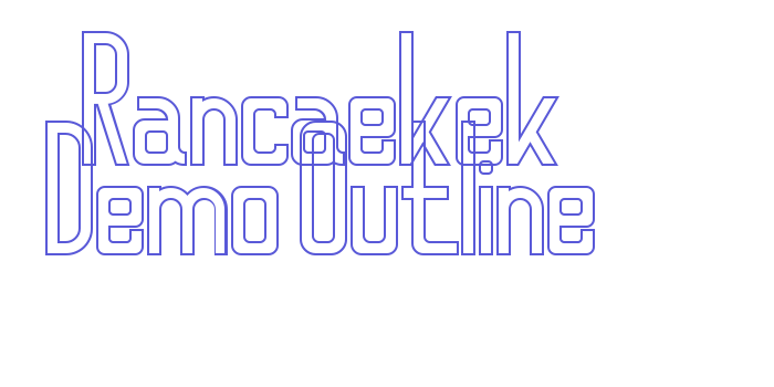 Rancaekek Demo Outline Font Download