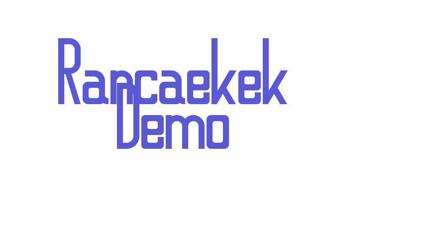 Rancaekek Demo Font