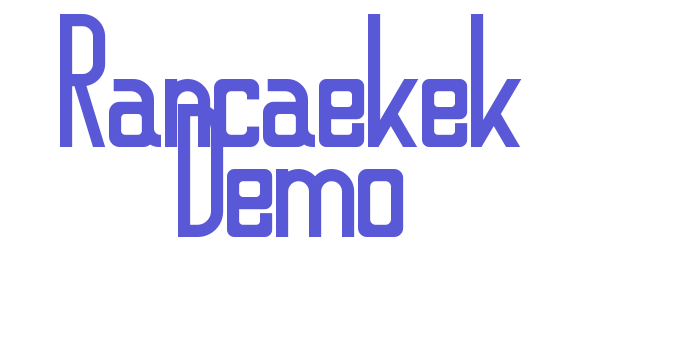 Rancaekek Demo Font