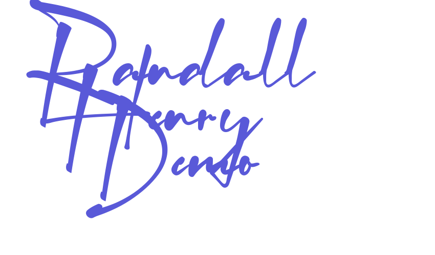 Randall Henry Demo Font