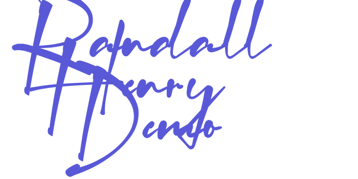 Randall Henry Demo Font Download