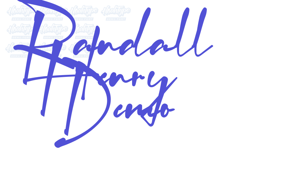 Randall Henry Demo-font-download