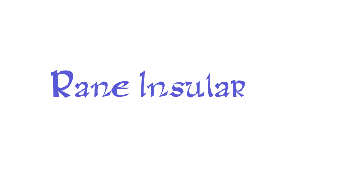 Rane Insular Font Download