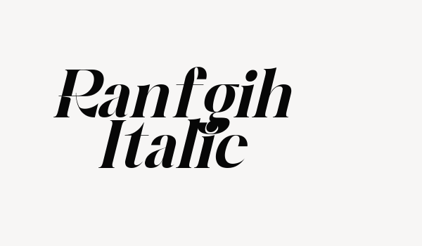 Ranfgih Italic Font