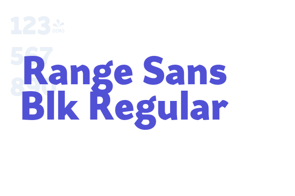 Range Sans Blk Regular