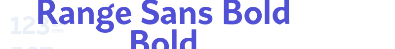 Range Sans Bold Bold-font