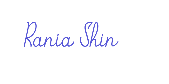 Rania Shin Font