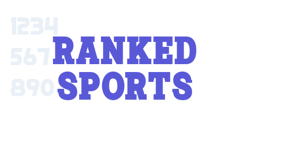 Ranked Sports font free