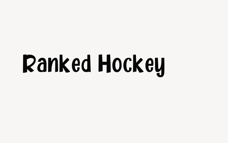 Ranked Hockey Font