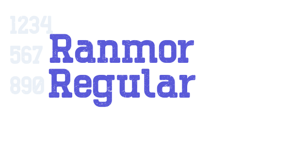 Ranmor Regular font free