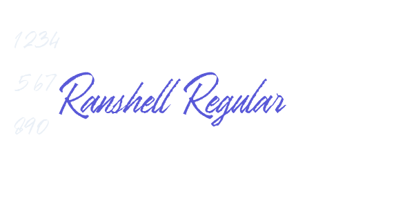 Ranshell Regular font