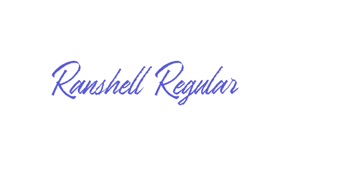 Ranshell Regular Font Download