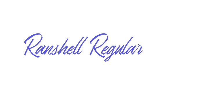 Ranshell Regular Font