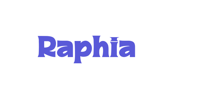 Raphia Font