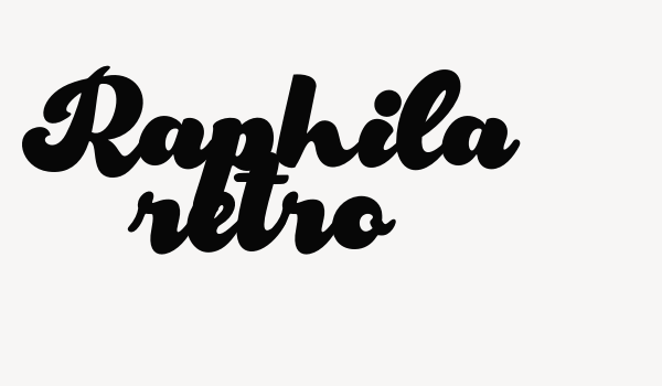 Raphila retro Font