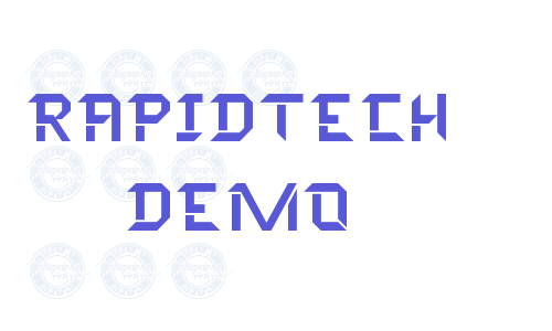 Rapidtech Demo Font