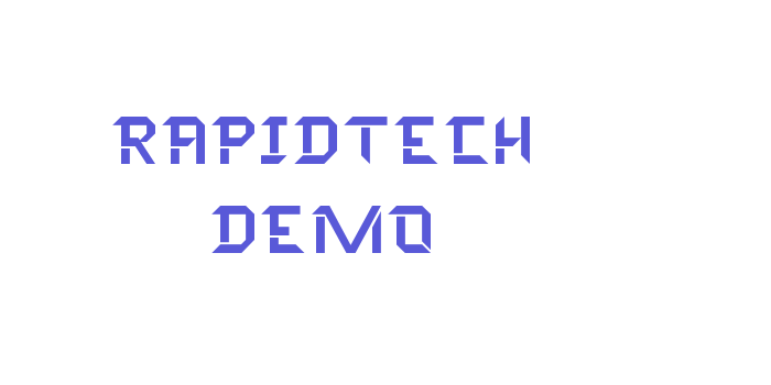 Rapidtech Demo Font Download