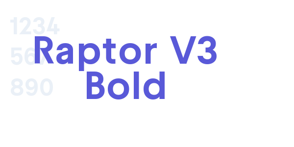 Raptor V3 Bold font free