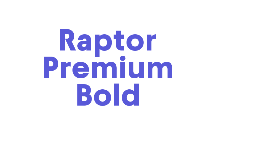 Raptor Premium Bold Font