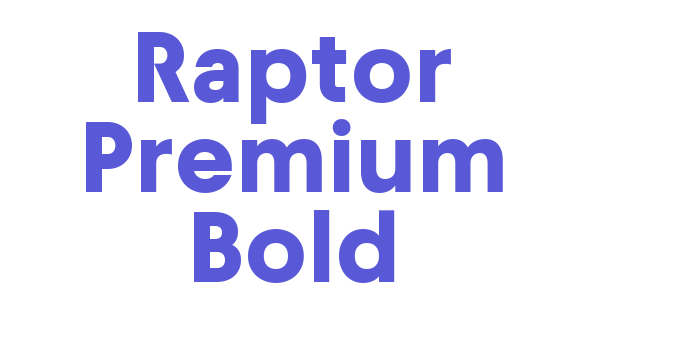 Raptor Premium Bold Font