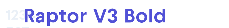 Raptor V3 Bold-font