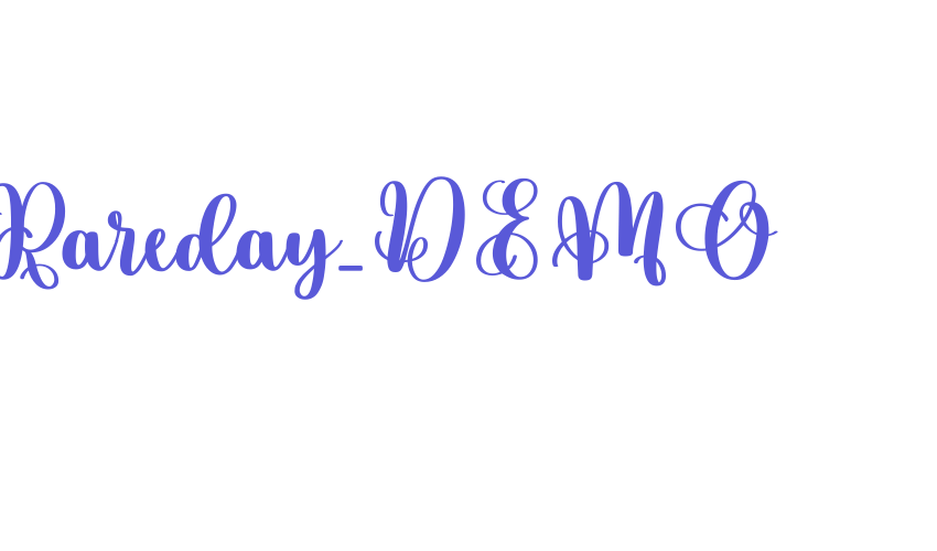 Rareday_DEMO Font