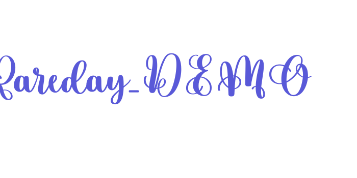 Rareday_DEMO Font Download