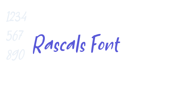 Rascals Font font free