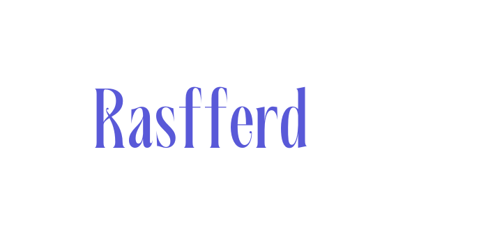 Rasfferd Font