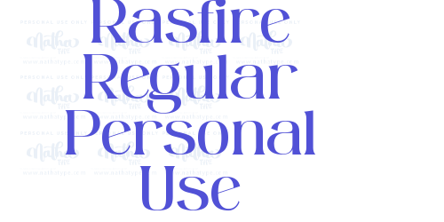 Rasfire Regular Personal Use-font-download