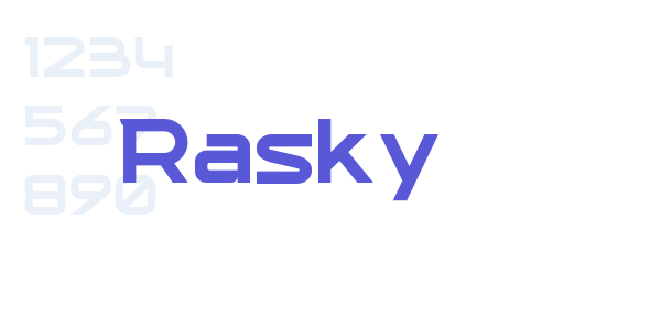 Rasky font