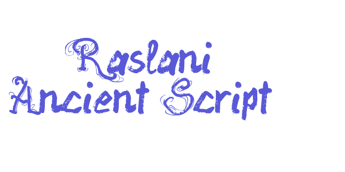 Raslani Ancient Script Font Download