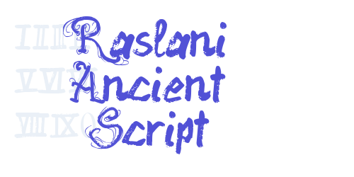 Raslani Ancient Script-font-download