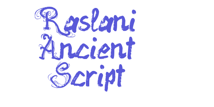 Raslani Ancient Script Font