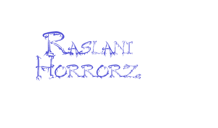 Raslani Horrorz Font Download