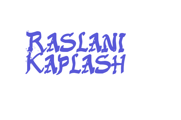 Raslani Kaplash Font