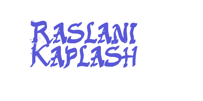 Raslani Kaplash Font Download