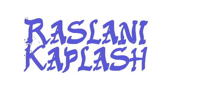 Raslani Kaplash Font