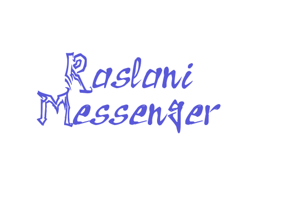 Raslani Messenger Font