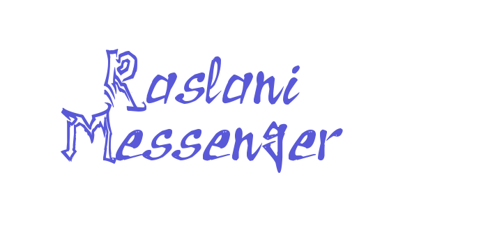 Raslani Messenger Font Download