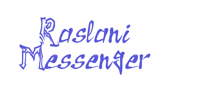 Raslani Messenger Font