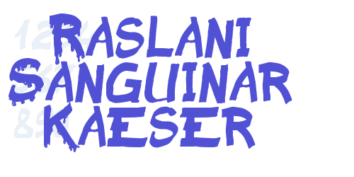 Raslani Sanguinar Kaeser-font-download