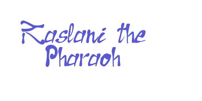 Raslani the Pharaoh Font Download