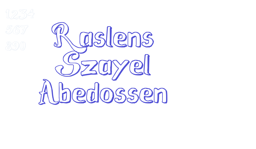 Raslens Szayel Abedossen-font-download