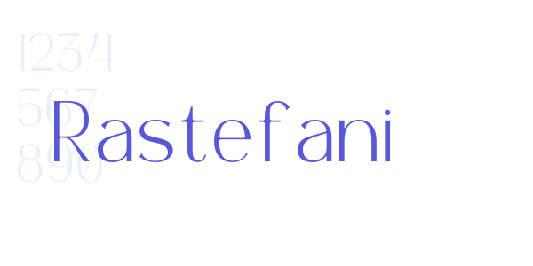 Rastefani font free