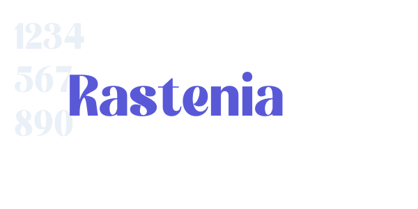 Rastenia font free